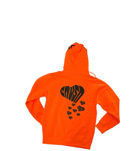 Orange Corazón  hoodie